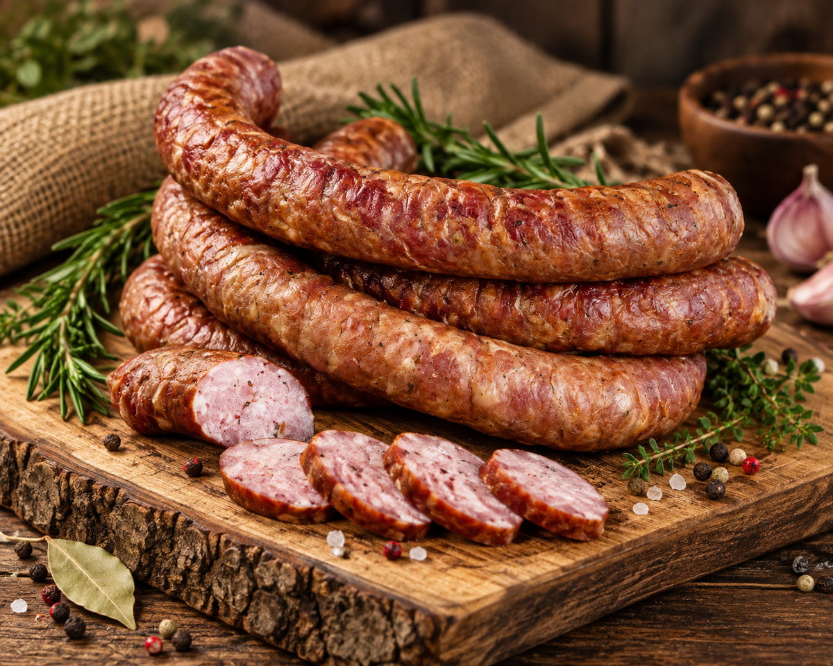 Kiełbasa swojska z galaretką